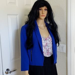 Kasper Fly Away Suit Jacket with Zipper Pocket Detail